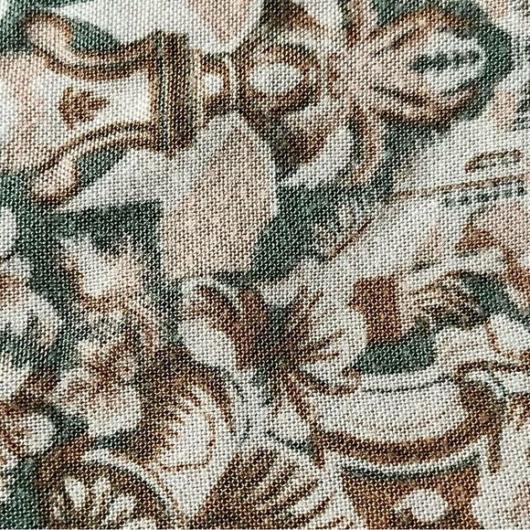 Boho Patchwork Print Wide Leg Pants Elastic Waist Lounge Festival Trousers XS - Picture 8 of 8